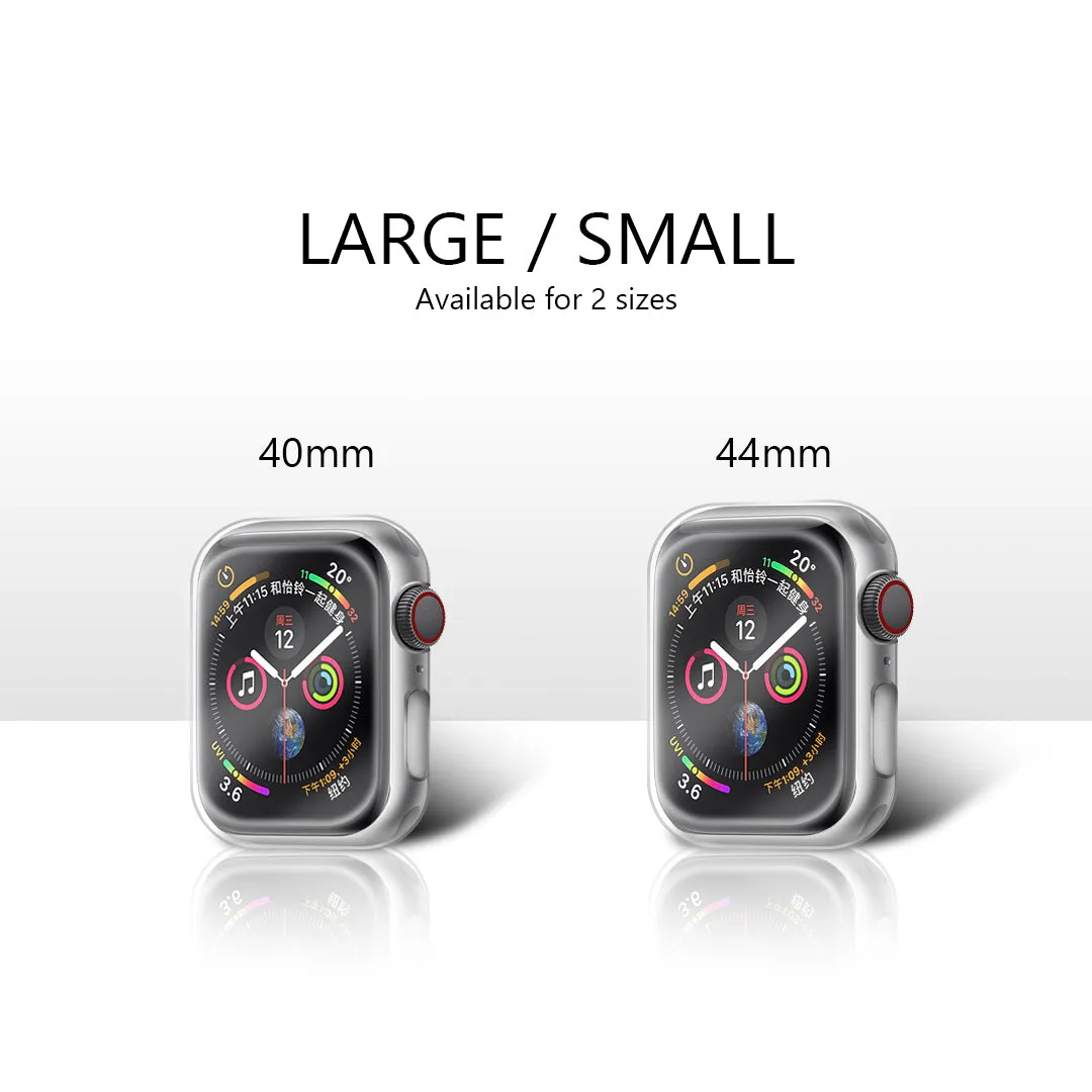 0.9mm Slim Soft TPU Transparent Case For Apple Watch Series 4