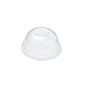 12oz Clear PET Domed Lids With Hole