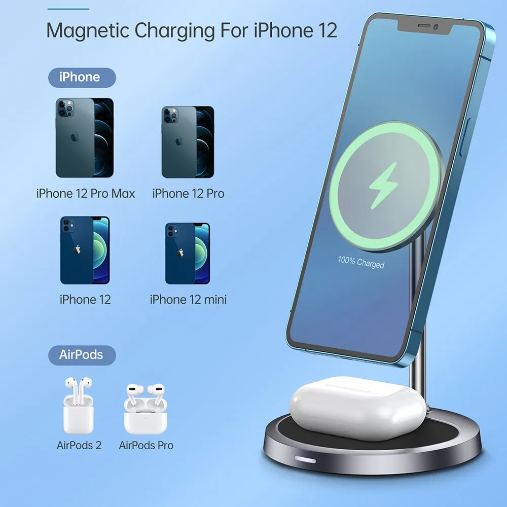 2-in-1 MagLeap Wireless Charging Stand