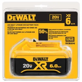 20-Volt MAX XR Premium Lithium-Ion 6.0Ah Battery Pack