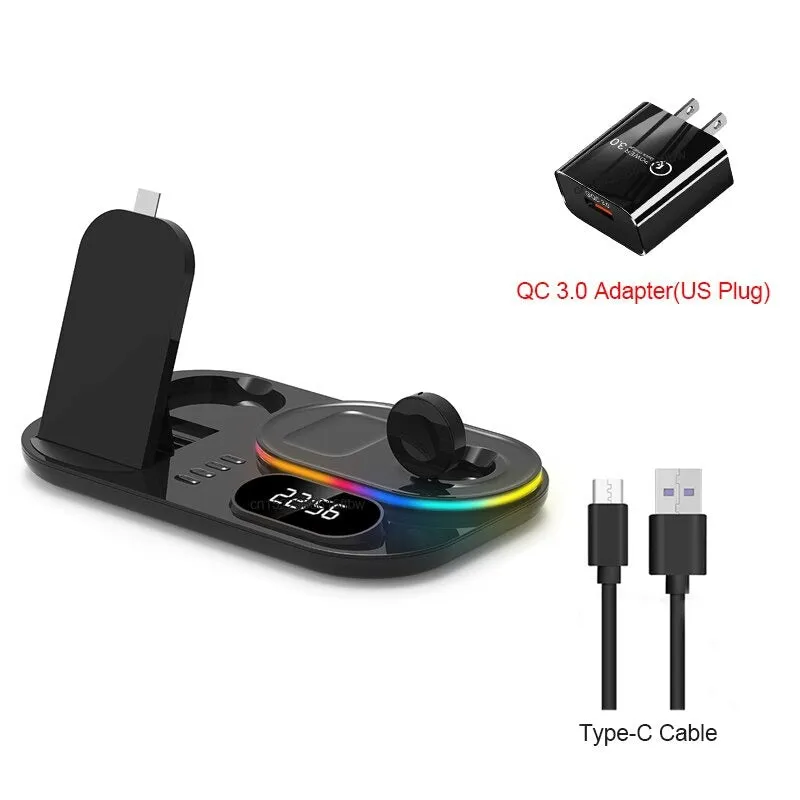 3 in 1 Fast Wireless Charger Station For Samsung Galaxy Z Fold Series