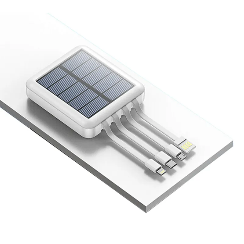 4-Cable Multifunctional Solar Power Bank Q-CD282