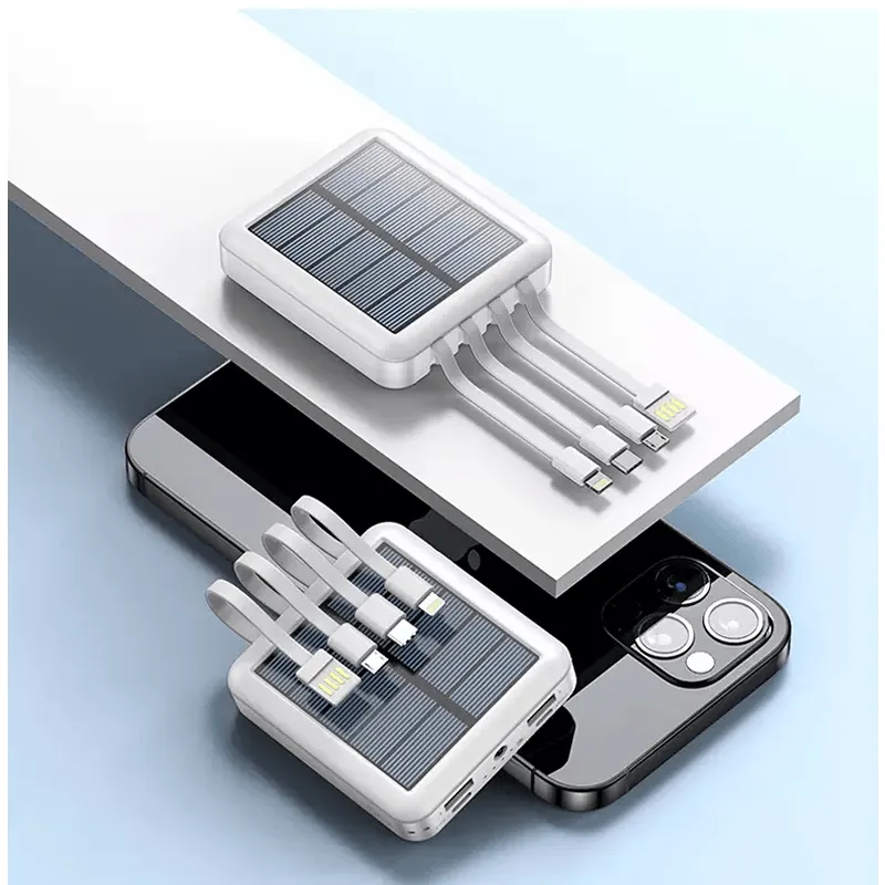 4-Cable Multifunctional Solar Power Bank Q-CD282