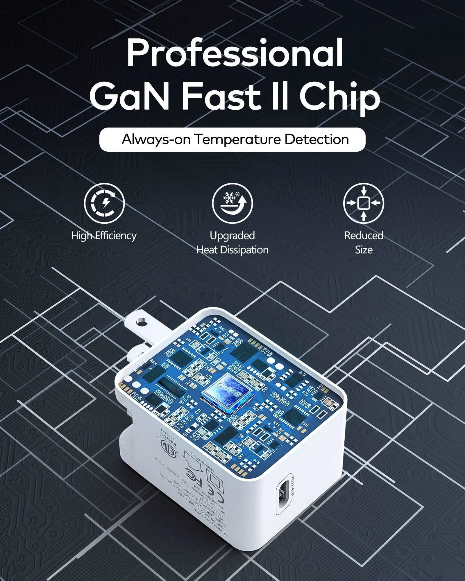 45W Mini GaN Charger with PPS charging Ports-Usb c Charger