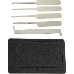 5 Piece Lock Pick Set with Case