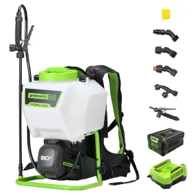 80V Cordless Battery Backpack Sprayer with 2.0Ah Battery & Charger