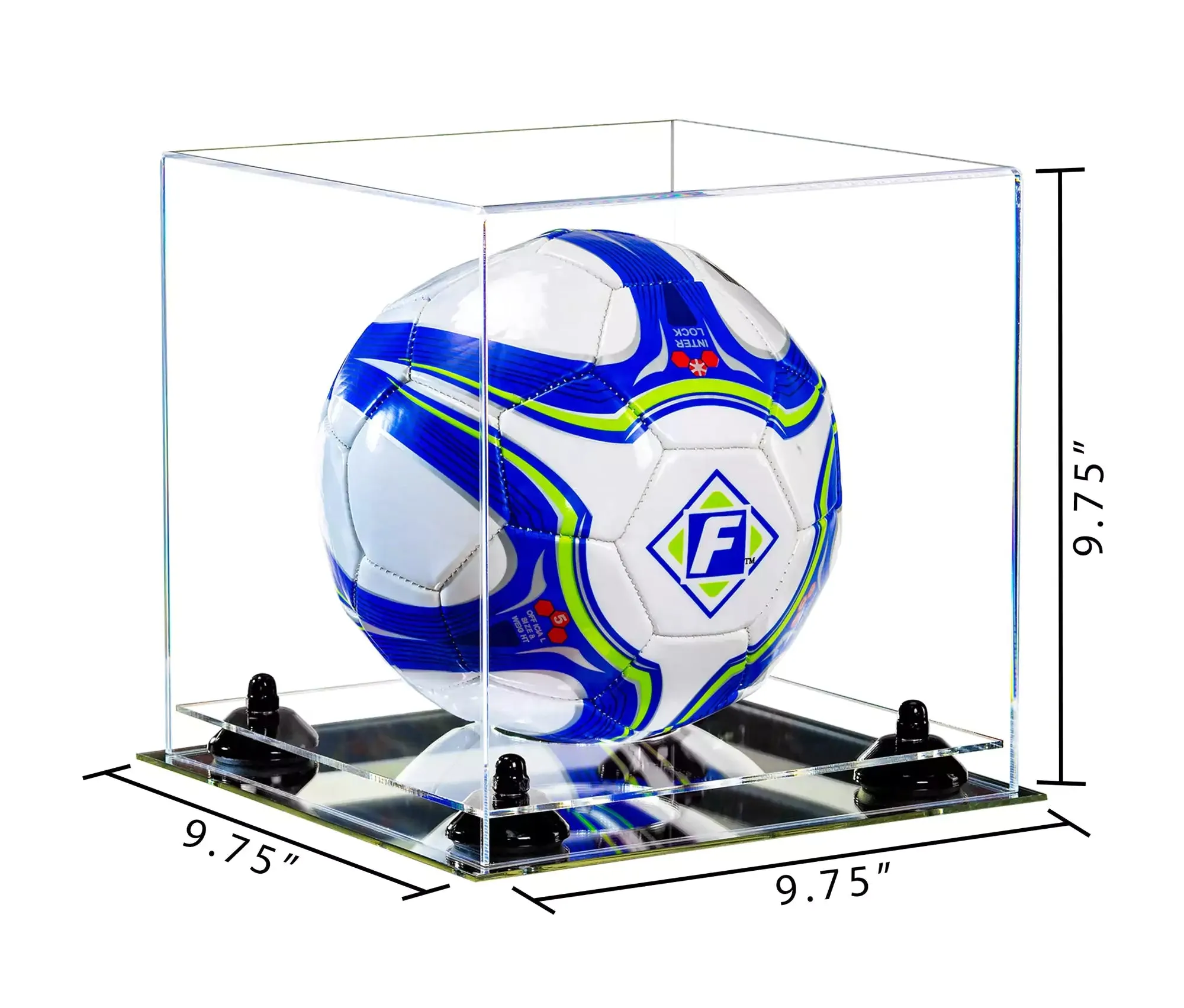 Acrylic Soccer Ball Display Case - Clear (B02/A027)