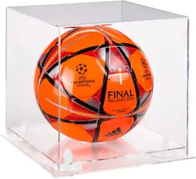 Acrylic Soccer Ball Display Case - Clear (B02/A027)