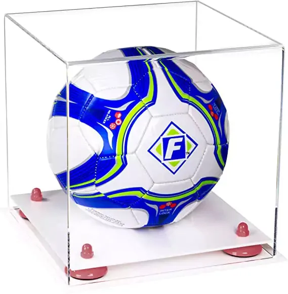 Acrylic Soccer Ball Display Case - Clear (B02/A027)