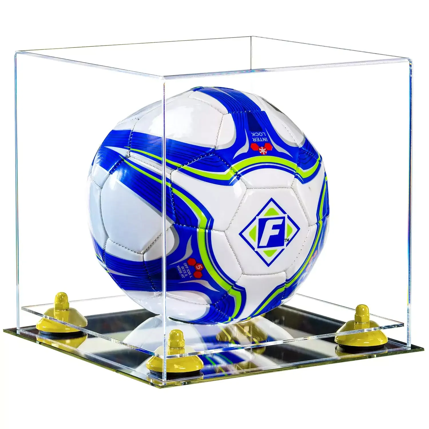 Acrylic Soccer Ball Display Case - Clear (B02/A027)