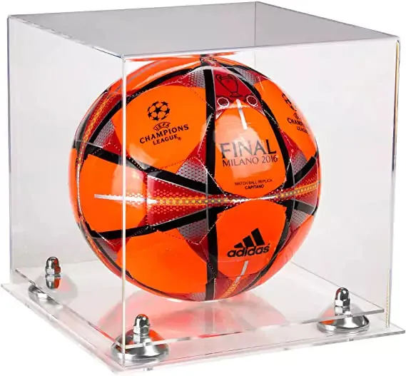 Acrylic Soccer Ball Display Case - Clear (B02/A027)