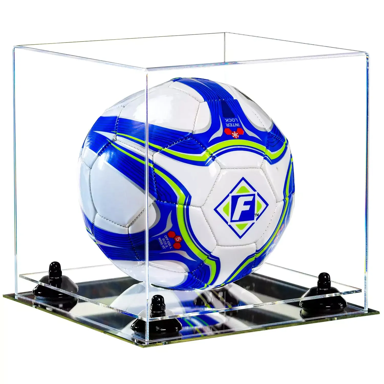 Acrylic Soccer Ball Display Case - Clear (B02/A027)