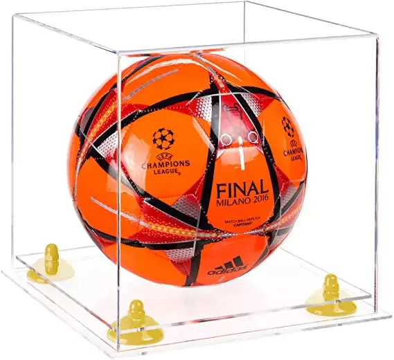 Acrylic Soccer Ball Display Case - Clear (B02/A027)