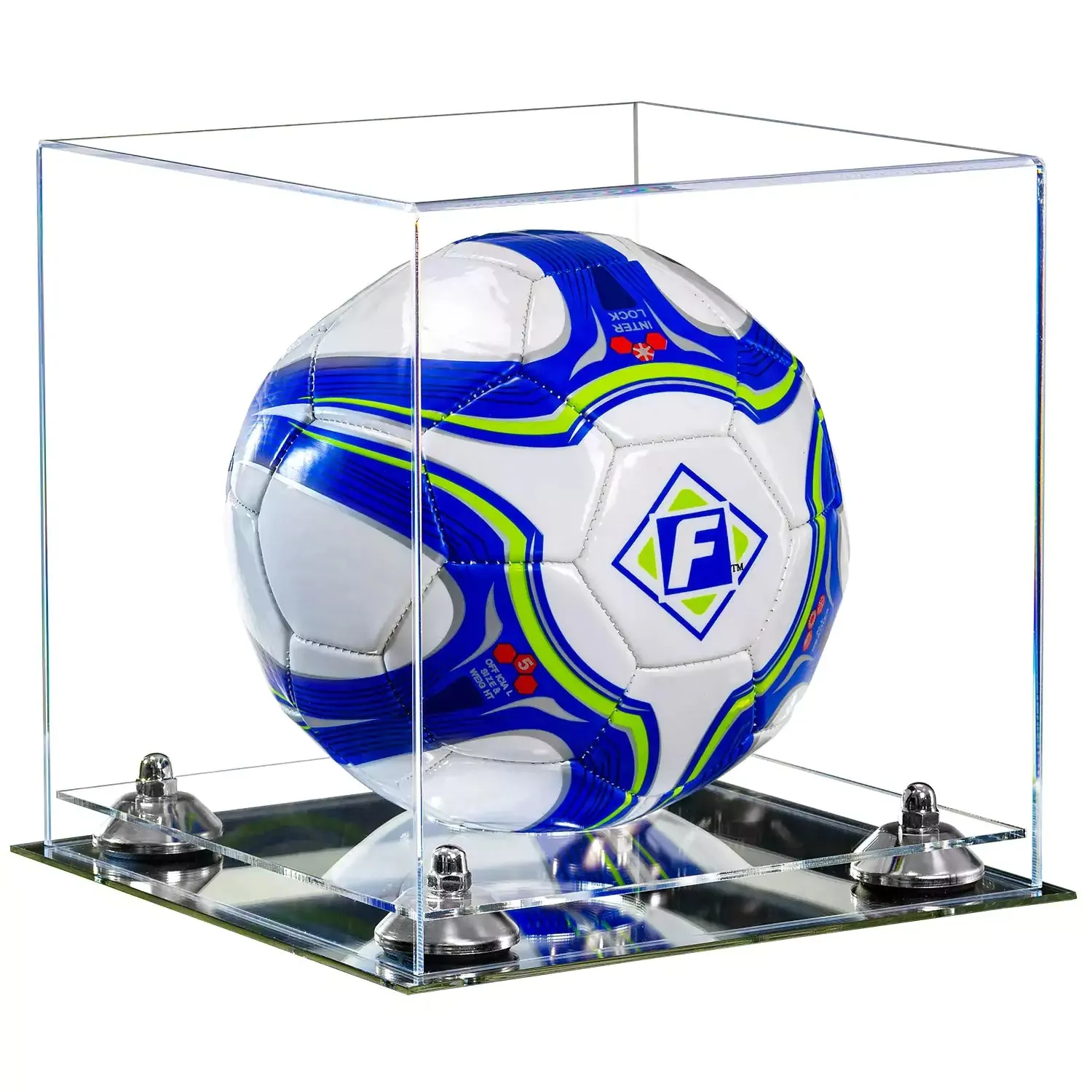 Acrylic Soccer Ball Display Case - Clear (B02/A027)