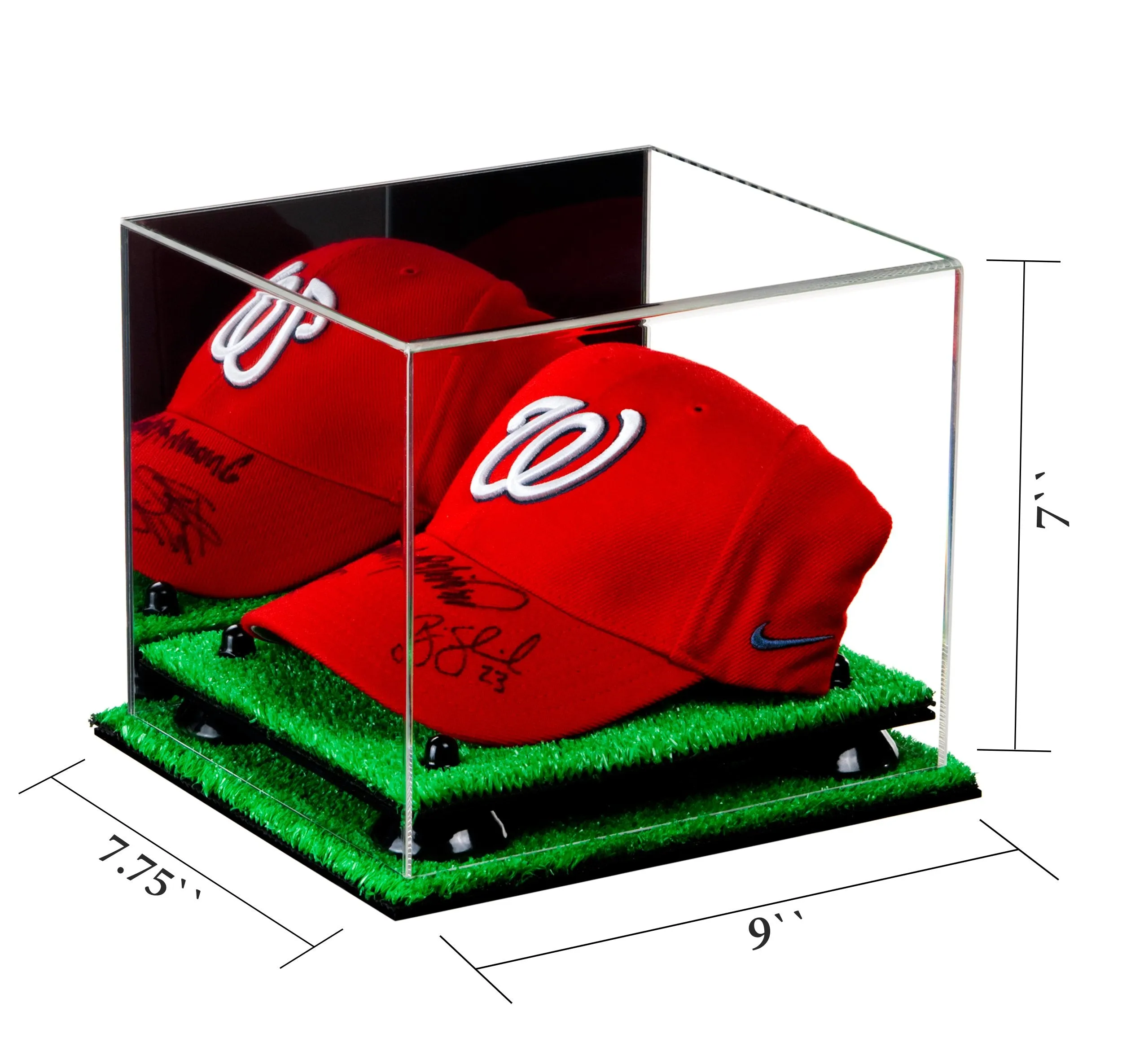 Acrylic Versatile Display Case 8.75 X 7.75 X 7 - Mirror  No Wall Mounts (V21/A006)