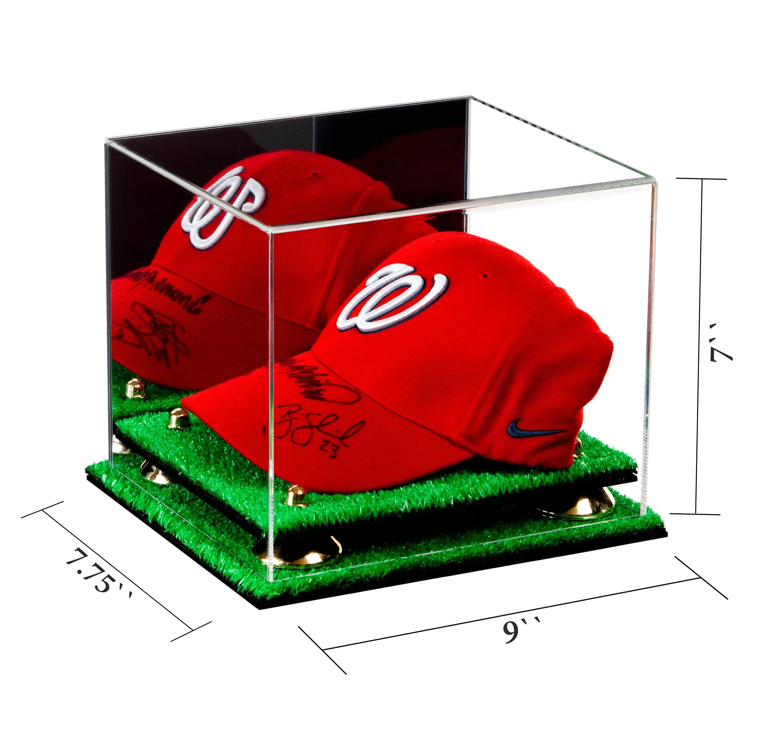 Acrylic Versatile Display Case 8.75 X 7.75 X 7 - Mirror  No Wall Mounts (V21/A006)