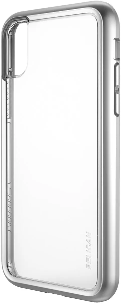 Adventurer Case for Apple iPhone X / Xs - Clear Metallic Silver