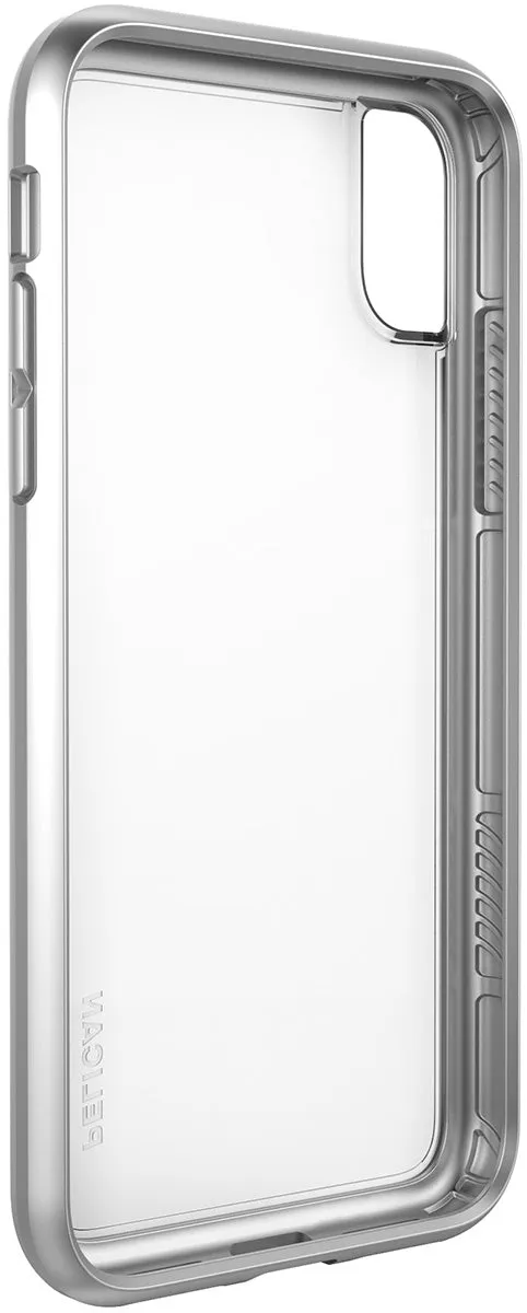 Adventurer Case for Apple iPhone X / Xs - Clear Metallic Silver