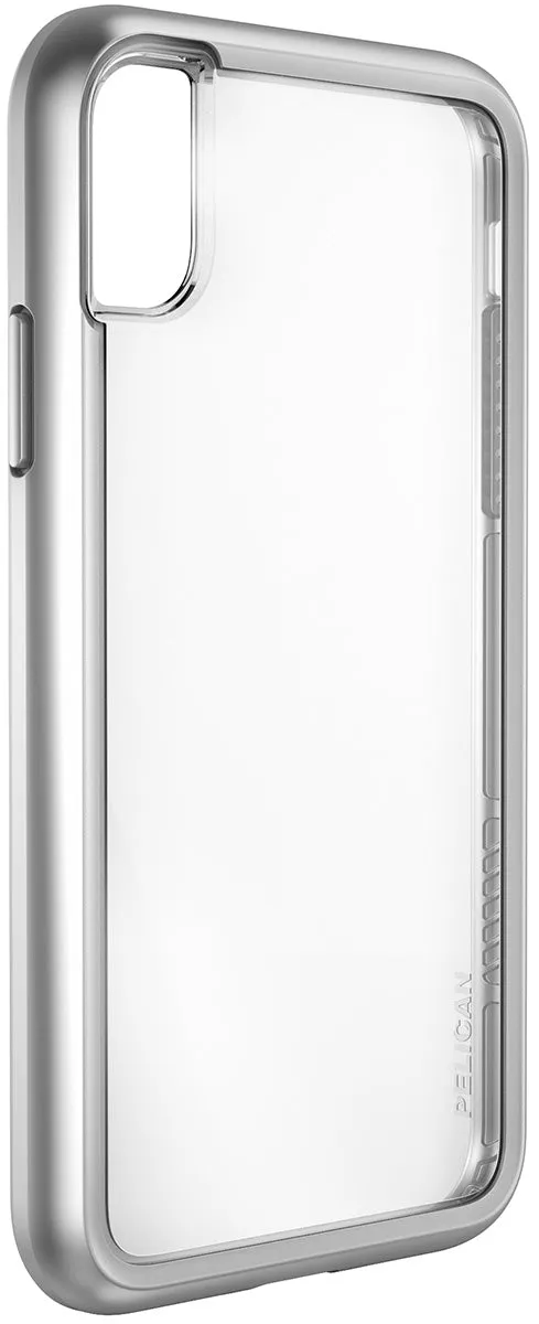 Adventurer Case for Apple iPhone X / Xs - Clear Metallic Silver