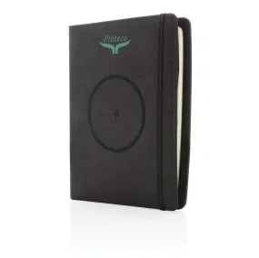 Air 5W wireless charging notebook with 5000mAh powerbank