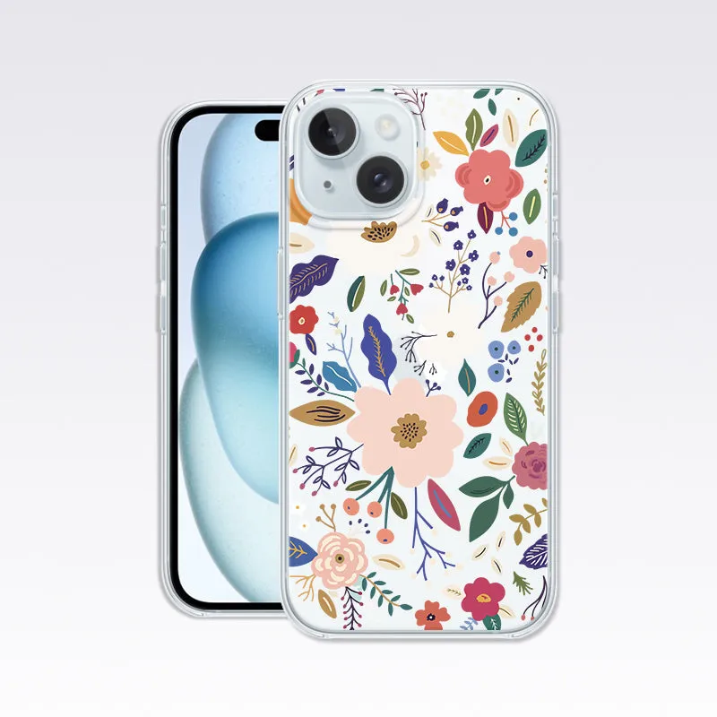 Amazing Multiple Flower Clear Silicon Cover