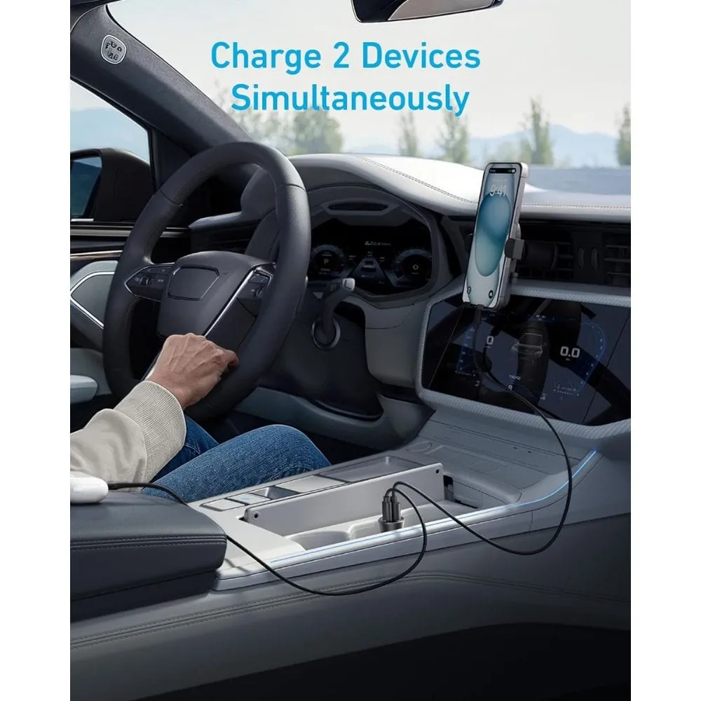 Anker 30W 2-Port (USA-A & USB-C) Car Charger - A2741