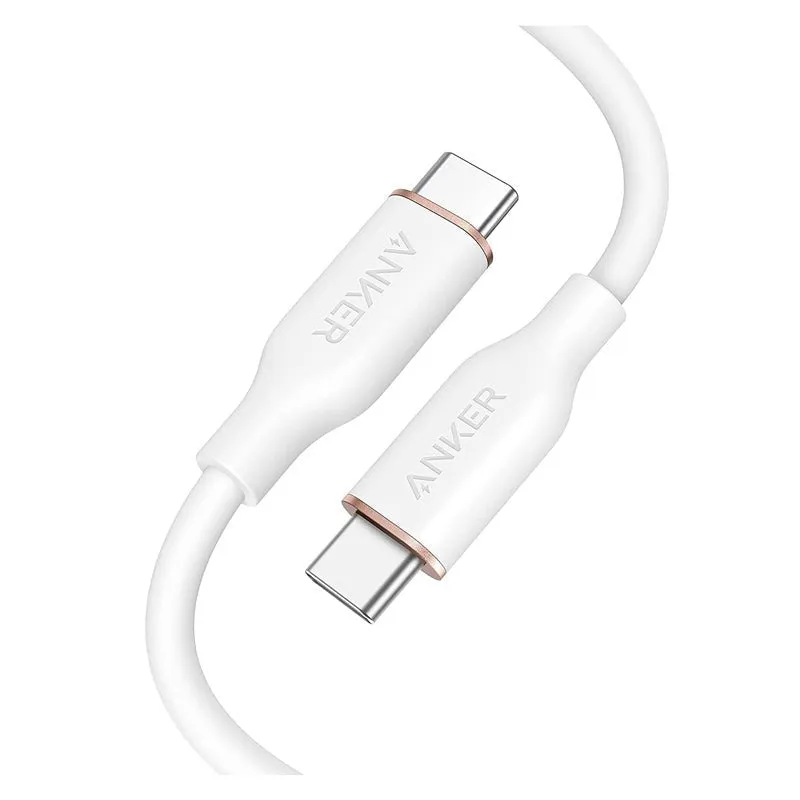 Anker Super Strong PowerLine lll Flow - USB-C to USB-C / 6ft / White