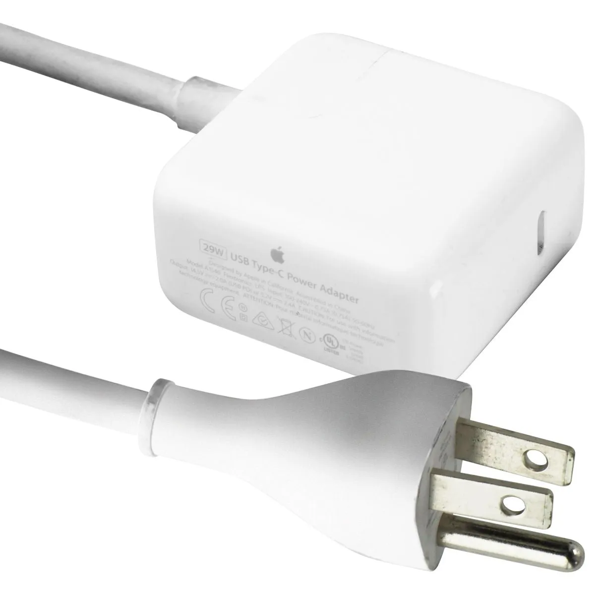 Apple (29-Watt) USB-C Laptop Charger with Power Cord - White (A1540)