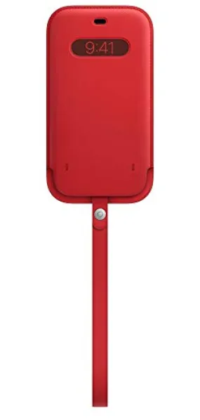 Apple iPhone 12 Pro Max Leather Sleeve with MagSafe - (Product) RED