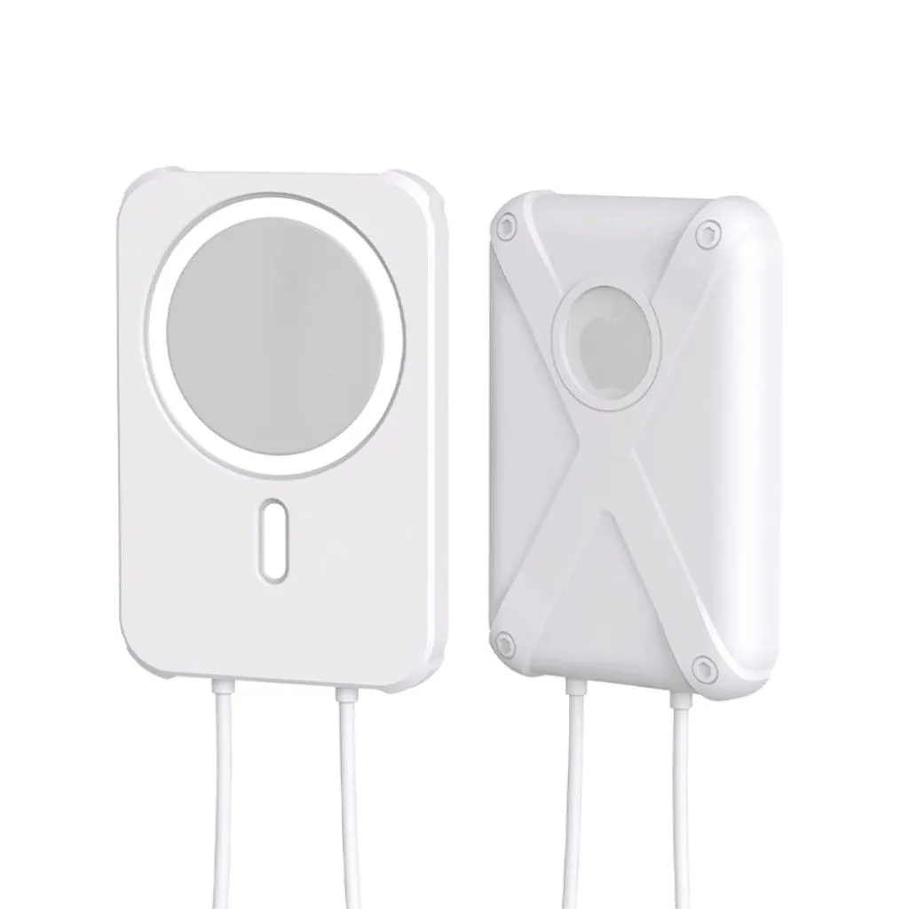 Apple MagSafe Charger armor style silicone cover - White