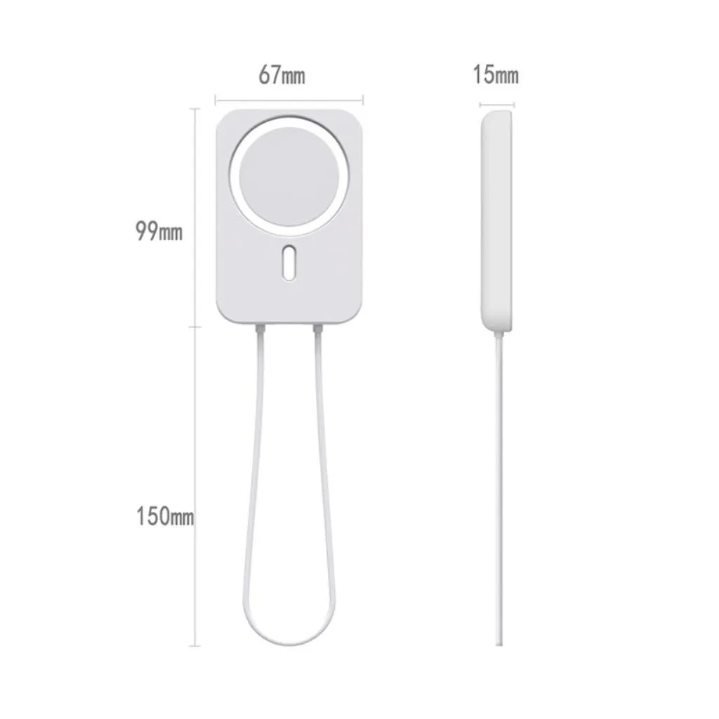 Apple MagSafe Charger solid color silicone cover - White