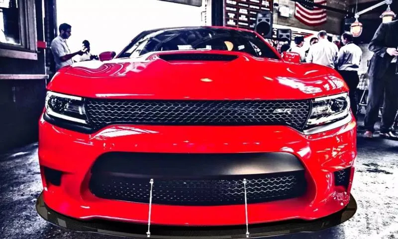 APR Carbon Fiber Front Wind Splitter w/ Rods: Dodge Charger SRT / Scat Pack / Hellcat 2015 - 2023