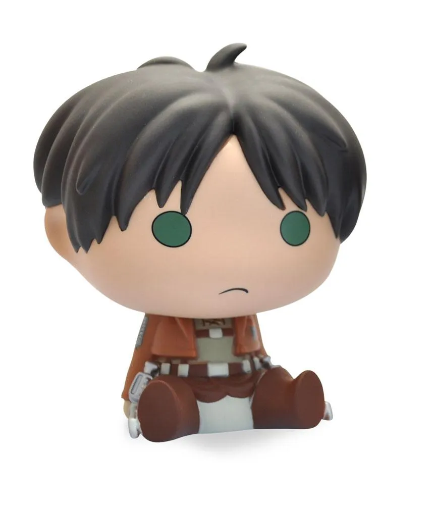 attack on titan chibi bust bank eren 16 cm  merchandise  anime  coin