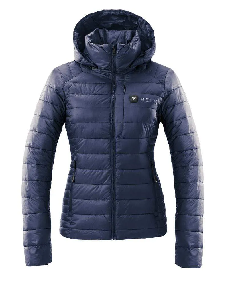 Aura Women's Heated Jacket | Space Blue by Kelvin Coats