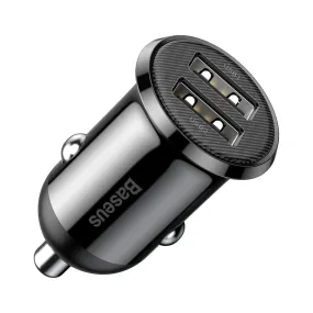 Baseus Grain Pro Car Charger 2x USB 4.8 A Black (CCALLP-01)