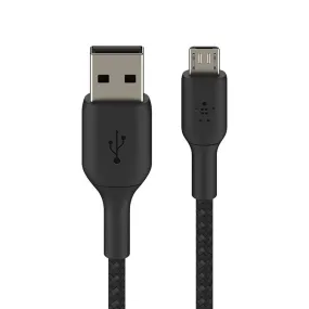 Belkin Braided A-Microusb 1M  Blk