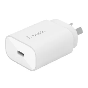 Belkin WCA004AUWH mobile device charger Smartphone White AC Fast charging Indoor