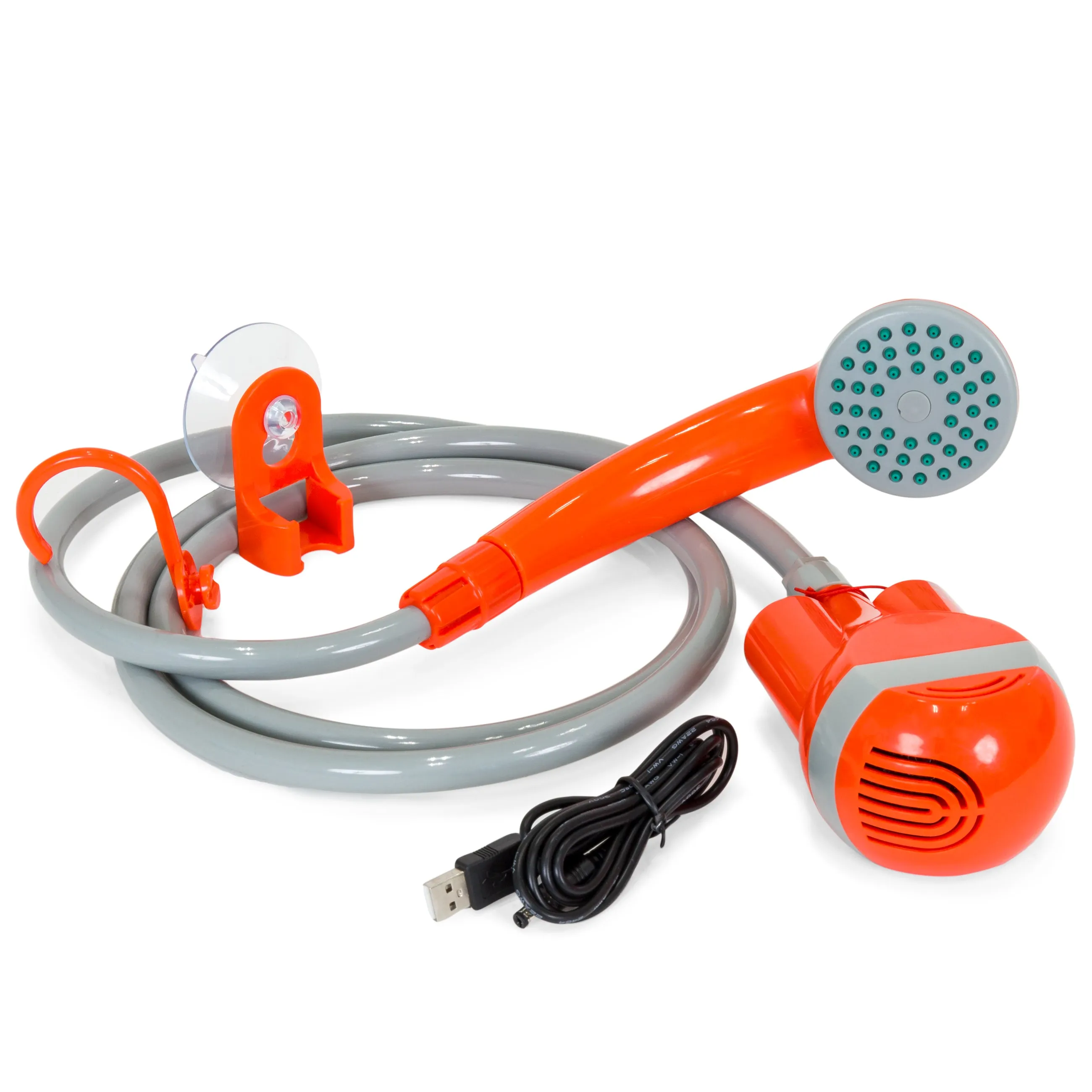 Best Choice Products SKY4109 Rechargeable Travel Showerhead, Orange