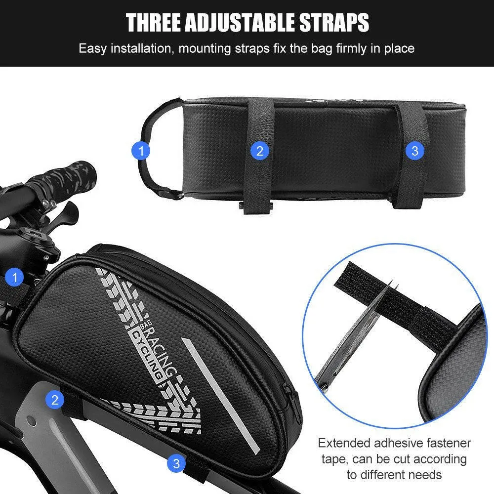 Bicycle Triangle Frame Bag Waterproof Bicycle  Storage Bag Bike Top Tube  Bag Bike Pouch Storage Case