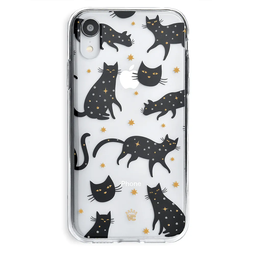 Black Cat Clear iPhone Case