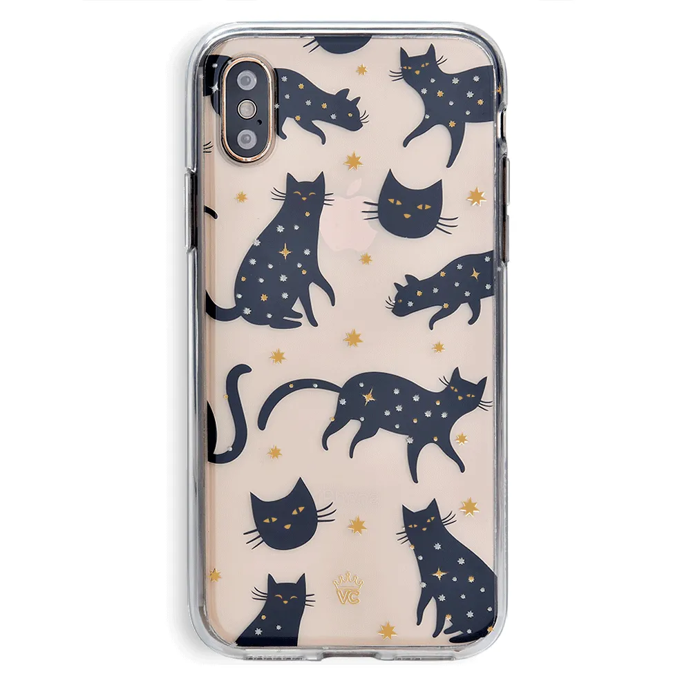 Black Cat Clear iPhone Case