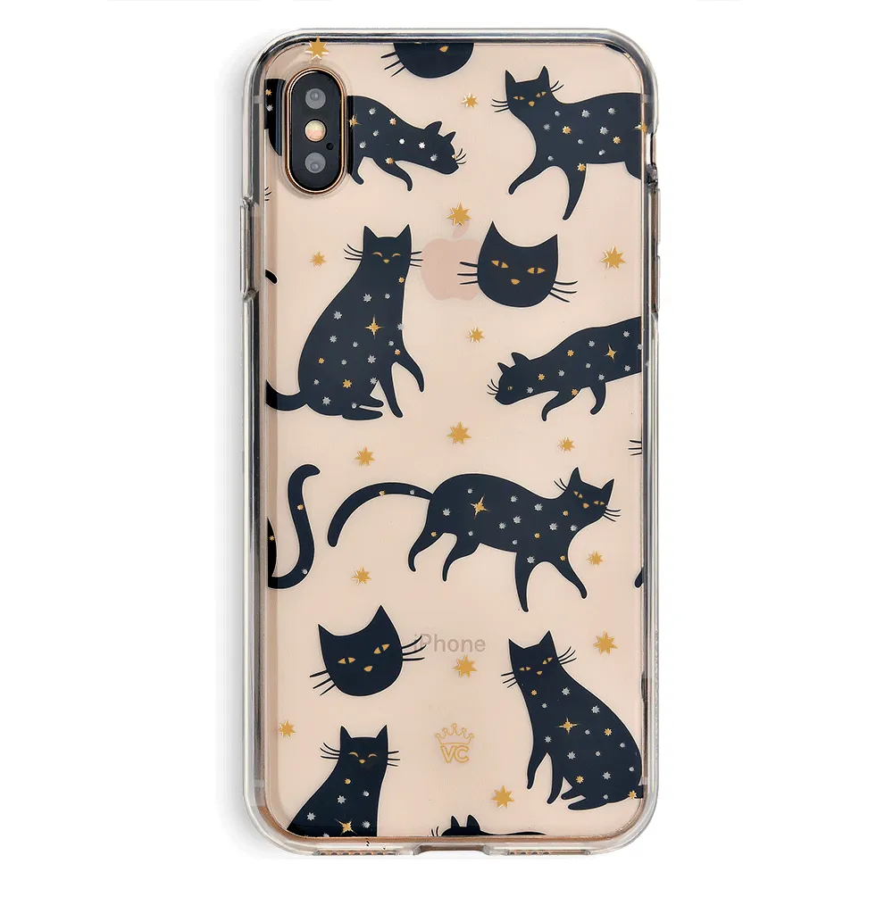 Black Cat Clear iPhone Case