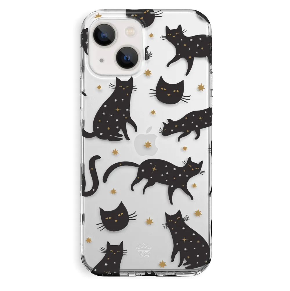 Black Cat Clear iPhone Case