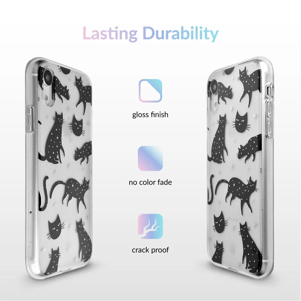 Black Cat Clear iPhone Case