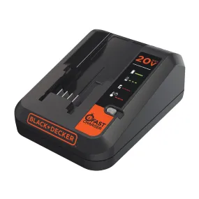 Black Decker BDCAC202B Fast Charger, 20 V Input, 1.5 Ah, <=45 min Charge, Battery Included: No