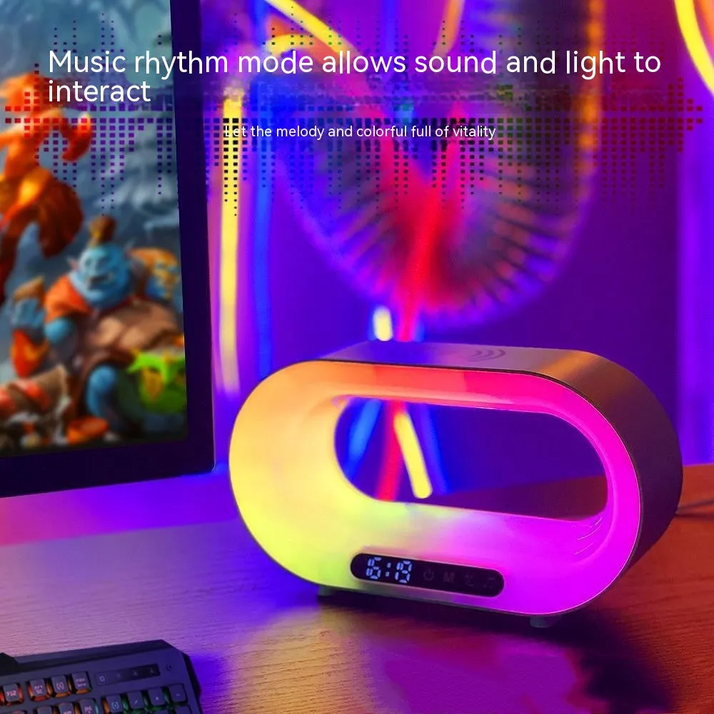 Bluetooth Clock Wireless Charger Small Night Lamp