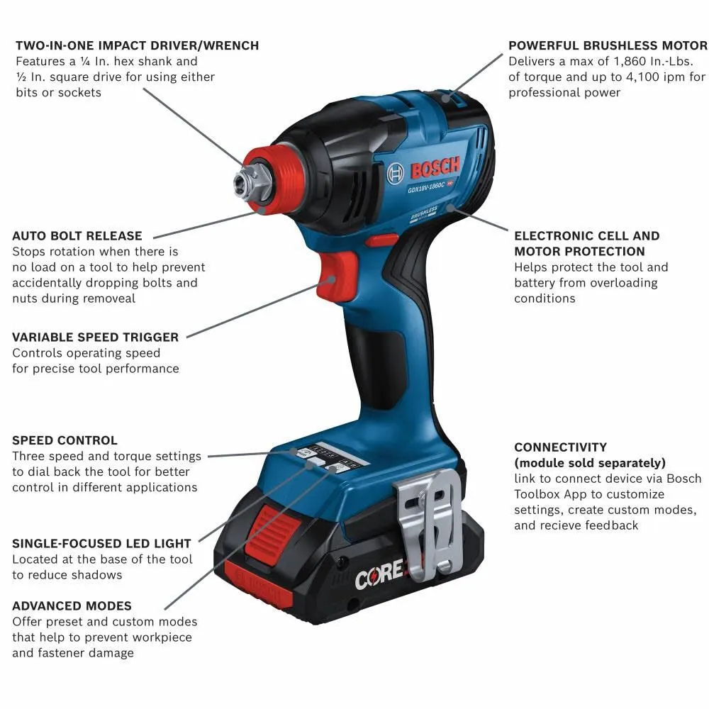 Bosch GXL18V-260B26 18V 2-Tool Combo Kit