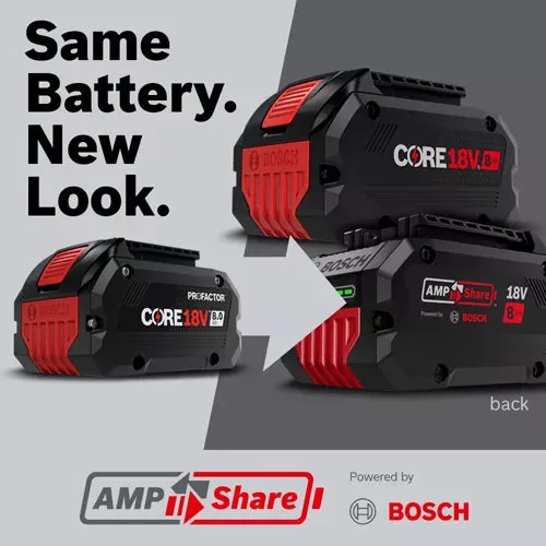 BOSCH GXS18V-12N14 18V Starter Kit with CORE18V Battery and Charger