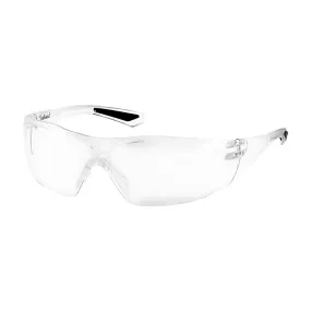 Bouton Optical 250-49-0520 Rimless Safety Glasses with Clear Temple, Clear Lens and FogLess 3Sixty Coating