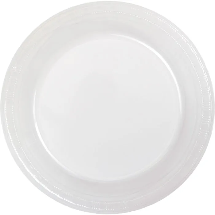 Bulk Clear Plastic Paper 6.75 inch Dessert Plates (240 per Case)